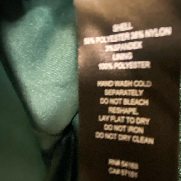 Jessica Howard Bell-Sleeve Glitter Lace Dress Size 16 Green - Picture 7 of 14